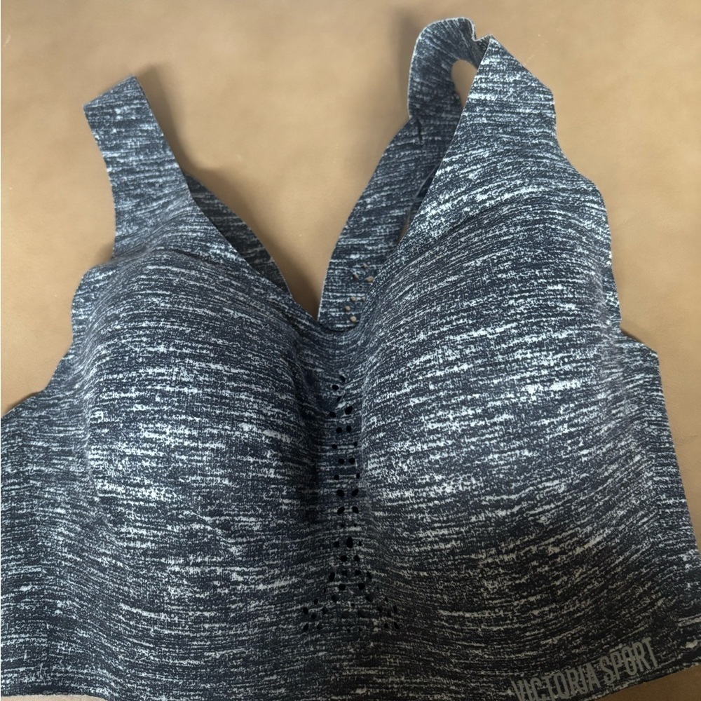 Gray Victoria secret supportive wireless athletic Sports Bra
